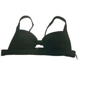 Shade And Shore Women's Size Small 4-6 Knot Front Crepe Texture Bikini Swim Top